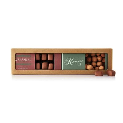 Duo Kjaramjel (overtrukket) - Lakrids fudge & karamelkugler m/ flødechokolade - 200g