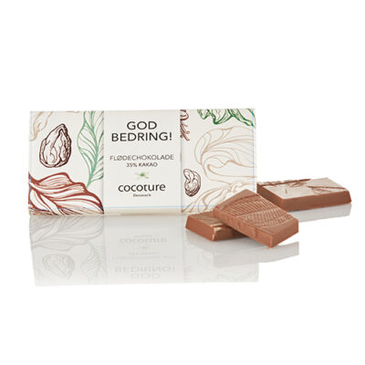 'God bedring'-gave - Cocoture fløde-chokoladeplade med hilsen - 55g
