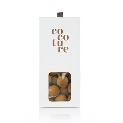 Lakrids med chokolade fra Cocoture i hvid æske - 90g