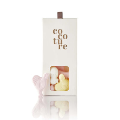 Cocoture æske i hvid med påskeskum - 45-50g