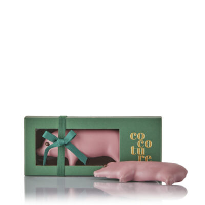 Cocoture marcipangris i grøn æske - 80g