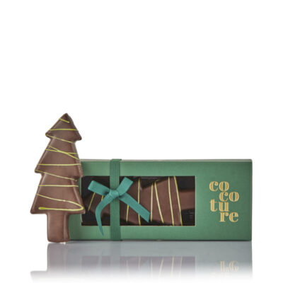 Cocoture marcipan juletræ i grøn æske - 80g