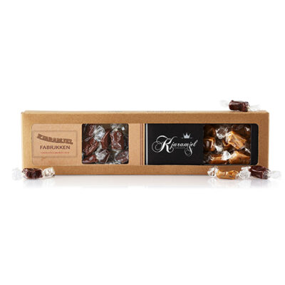 Duo Kjaramjel - Chokoladekarameller m/ mint & lakridskarameller - 200g